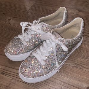 Betsey Johnson Rhinestone Sneakers size  7.5